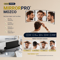 MirrorPro Mozco™                                 3-Way Trifold LED Mirror for Hair Cutting, Styling & Grooming