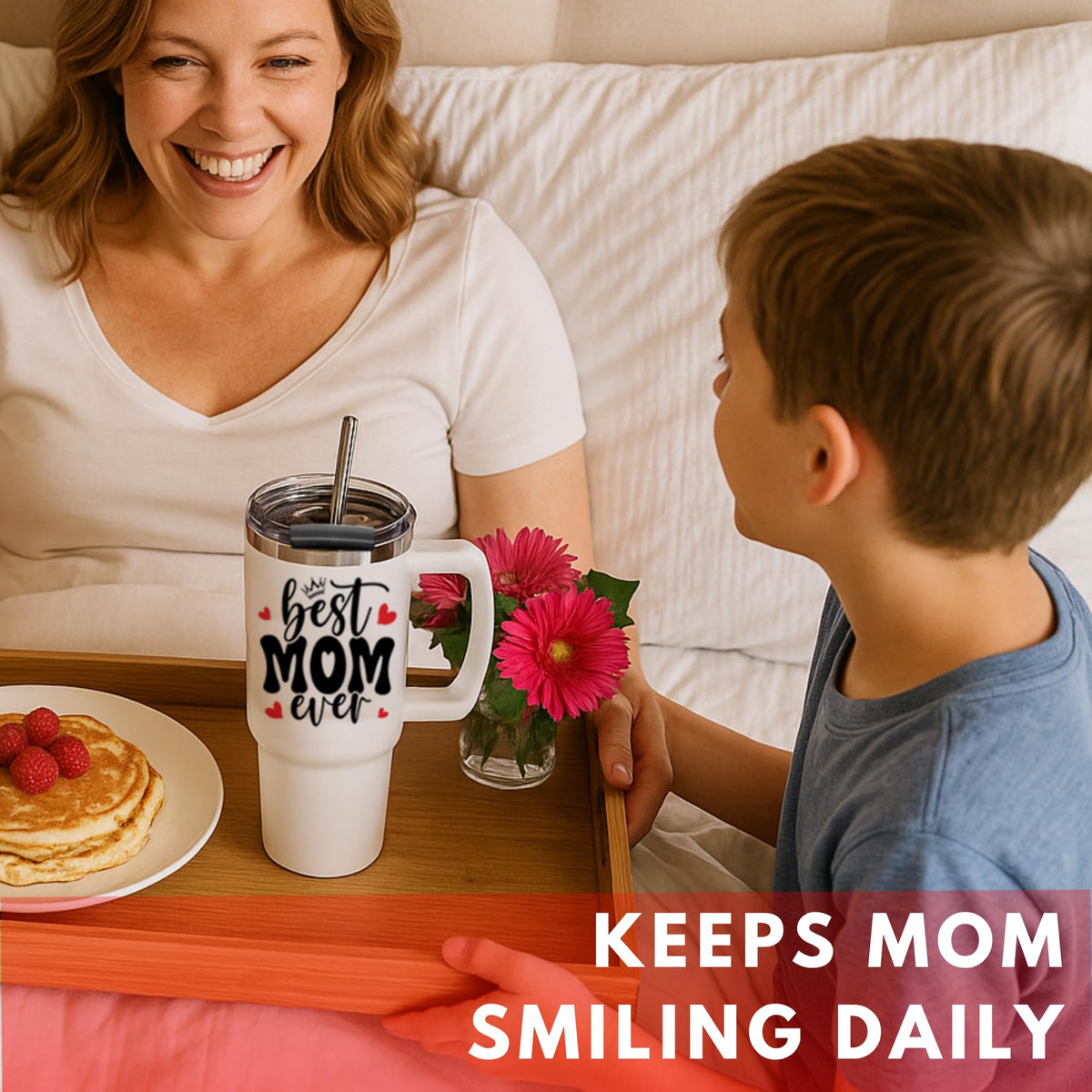 ❤️ Best Mom Ever Tumbler  #1 Mum Gift
