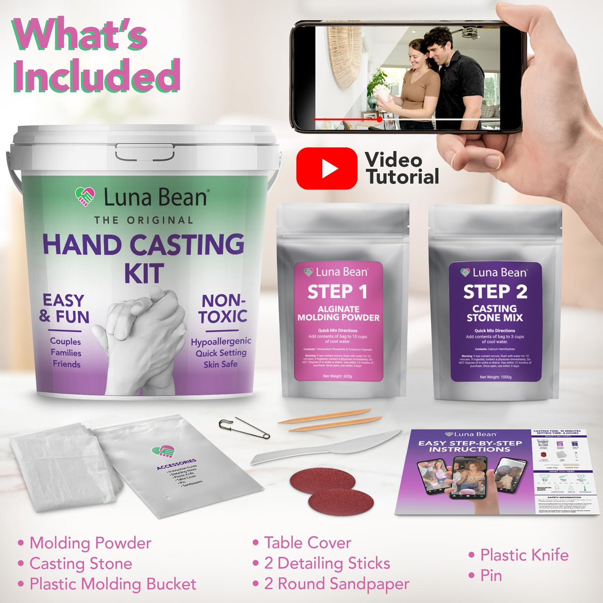 ✌️ Luna Bean Hand Casting Kit