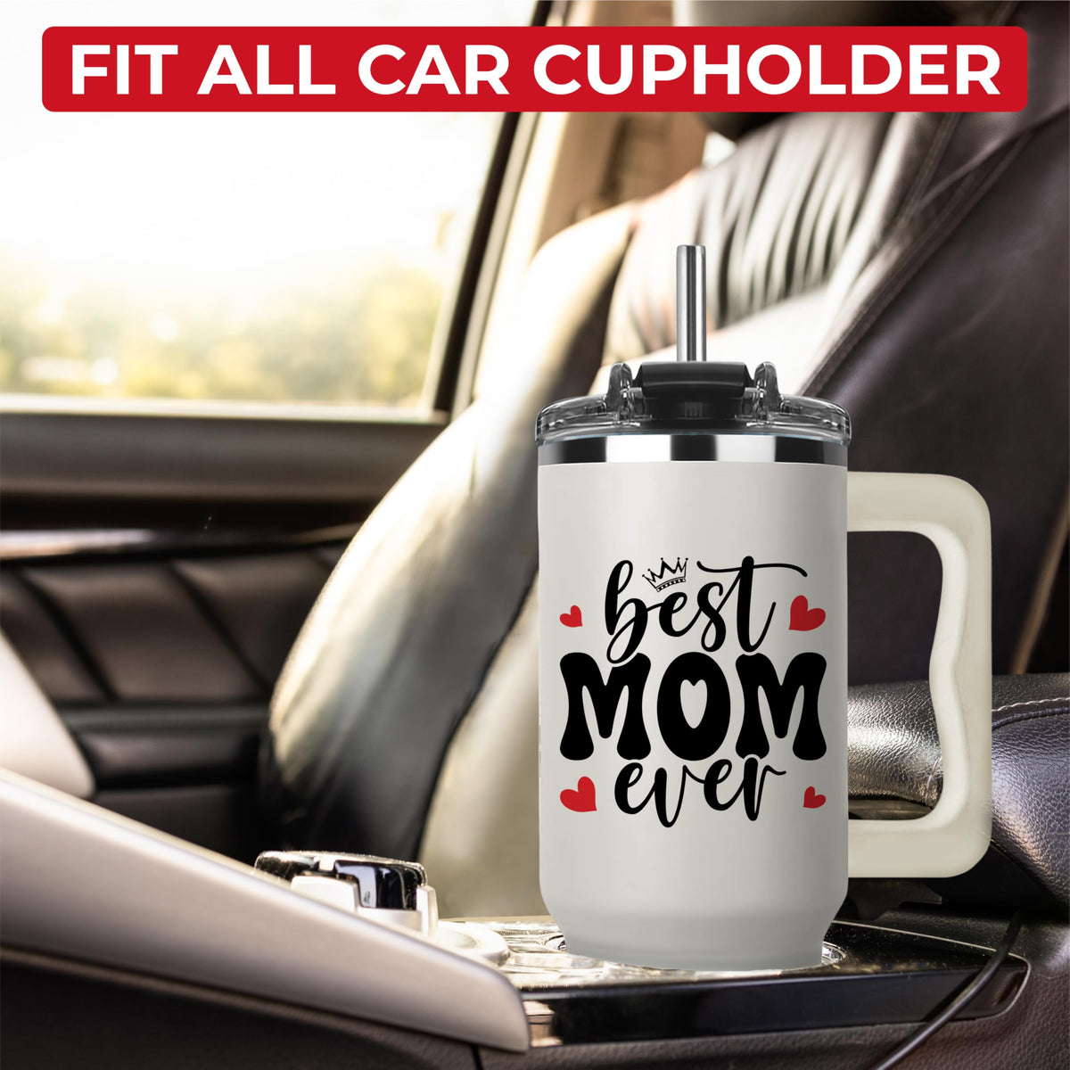 ❤️ Best Mom Ever Tumbler  #1 Mum Gift